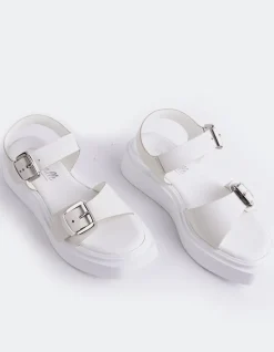 Wedges-L'INTERVALLE Varvara White Leather