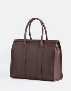 Top Handle-L'INTERVALLE Veena Brown Leather