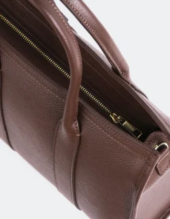 Top Handle-L'INTERVALLE Veena Brown Leather