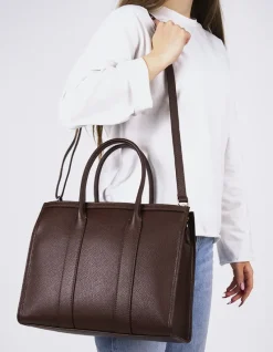 Top Handle-L'INTERVALLE Veena Brown Leather