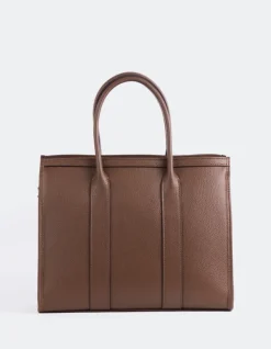 Top Handle-L'INTERVALLE Veena Cognac Leather