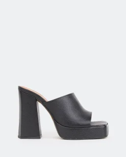 Platform-L'INTERVALLE Vendome Black Leather