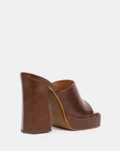 Platform-L'INTERVALLE Vendome Chestnut Leather