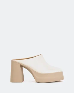 Platforms|Mules-L'INTERVALLE Verdi Off White Naplack