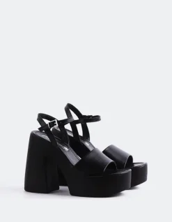 Platform-L'INTERVALLE Veria Black Leather