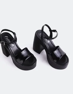 Platform-L'INTERVALLE Veria Black Naplack