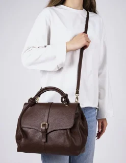 Top Handle-L'INTERVALLE Verone Brown Leather