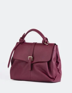 Top Handle-L'INTERVALLE Verone Burgundy Leather