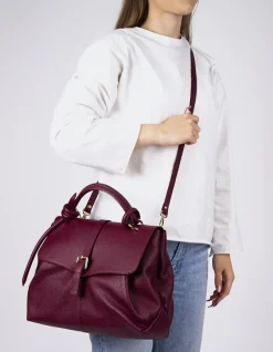 Top Handle-L'INTERVALLE Verone Burgundy Leather