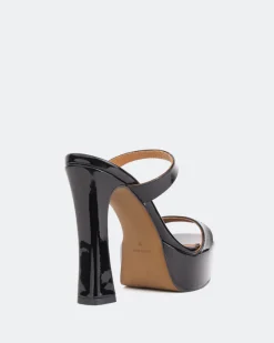 Platform-L'INTERVALLE Vibes Black Patent/Verni Noir