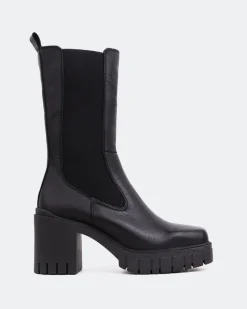 Chelsea|Ankle Boots-L'INTERVALLE Vienne Black Leather
