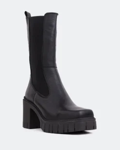 Chelsea|Ankle Boots-L'INTERVALLE Vienne Black Leather