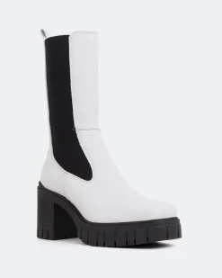 Chelsea|Ankle Boots-L'INTERVALLE Vienne White Leather