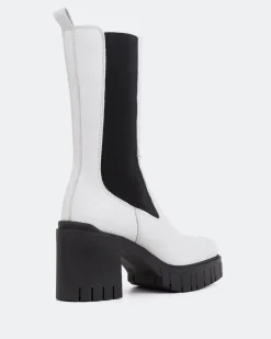 Chelsea|Ankle Boots-L'INTERVALLE Vienne White Leather