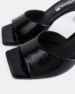 Mid Heels|Mules-L'INTERVALLE Visalia Black Naplack