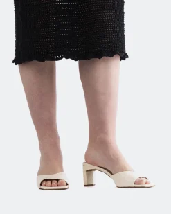 Mid Heels|Mules-L'INTERVALLE Visalia Off White Naplack