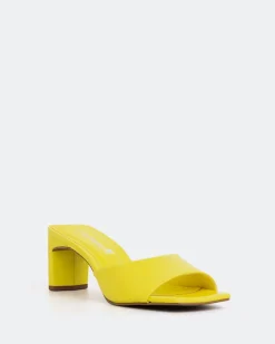 Mid Heels|Mules-L'INTERVALLE Visalia Yellow Leather