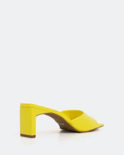 Mid Heels|Mules-L'INTERVALLE Visalia Yellow Leather