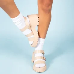 Platform-L'INTERVALLE Viterbo Nude Leather