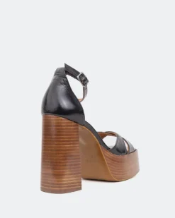 Platform-L'INTERVALLE Vixen Black Leather