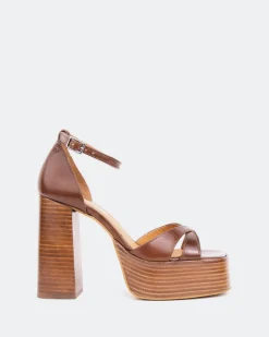 Platform-L'INTERVALLE Vixen Chestnut Leather