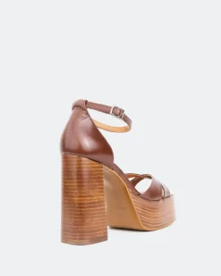 Platform-L'INTERVALLE Vixen Chestnut Leather