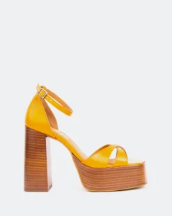 Platform-L'INTERVALLE Vixen Orange Leather