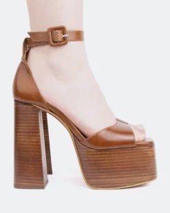 Platform-L'INTERVALLE Walton Tan Leather