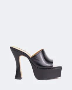 Platform-L'INTERVALLE Weekend Black Leather