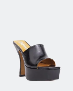 Platform-L'INTERVALLE Weekend Black Leather
