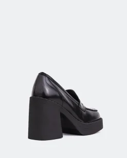 Platforms|Loafers-L'INTERVALLE Weezer Black Leather