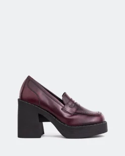 Platforms|Loafers-L'INTERVALLE Weezer Burgundy