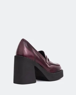 Platforms|Loafers-L'INTERVALLE Weezer Burgundy