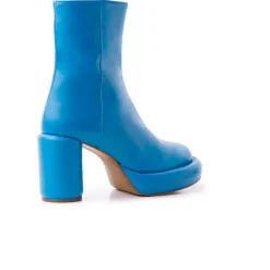 Ankle Boots-L'INTERVALLE Weston Blue Leather