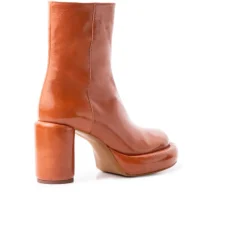 Ankle Boots-L'INTERVALLE Weston Burnt Orange Leather
