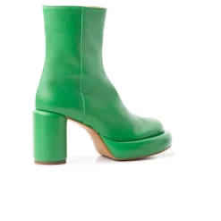 Ankle Boots-L'INTERVALLE Weston Green Leather