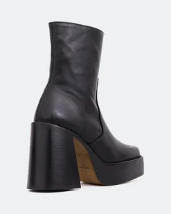 Platform|Ankle Boots-L'INTERVALLE Wicked Black Matte Leather