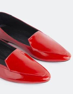 Loafers-L'INTERVALLE Winkle Red Patent
