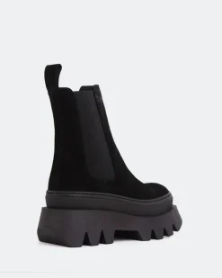 Chelsea|Ankle Boots-L'INTERVALLE Wolfe Black Suede