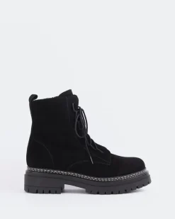 Ankle Boots-L'INTERVALLE Woodbridge Black Suede