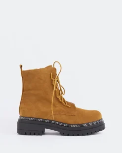 Ankle Boots-L'INTERVALLE Woodbridge Tan Suede