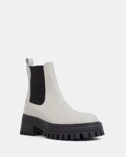 Chelsea|Ankle Boots-L'INTERVALLE Xia Off White Leather