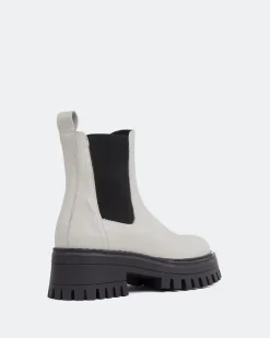 Chelsea|Ankle Boots-L'INTERVALLE Xia Off White Leather