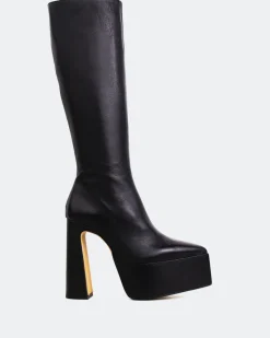 Platform|Tall Boots-L'INTERVALLE Yaroslav Black Leather