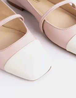 Ballerinas-L'INTERVALLE Yarrow Off Wht.Pink Leather