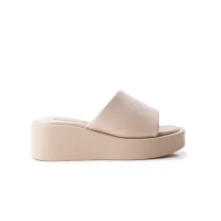 Wedges-L'INTERVALLE Yashi Beige Leather