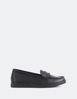 Loafers-L'INTERVALLE Yasmin Black Leather