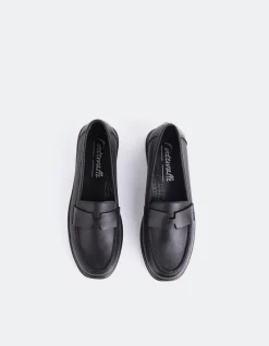 Loafers-L'INTERVALLE Yasmin Black Leather