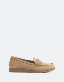 Loafers-L'INTERVALLE Yasmin Tan Suede