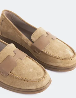 Loafers-L'INTERVALLE Yasmin Tan Suede